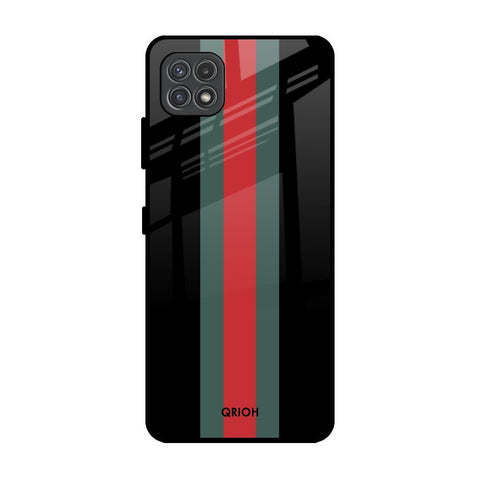 Vertical Stripes Samsung Galaxy A22 5G Glass Back Cover Online
