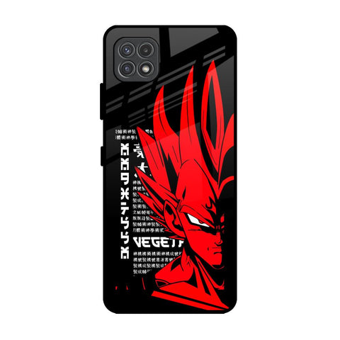 Red Vegeta Samsung Galaxy A22 5G Glass Back Cover Online