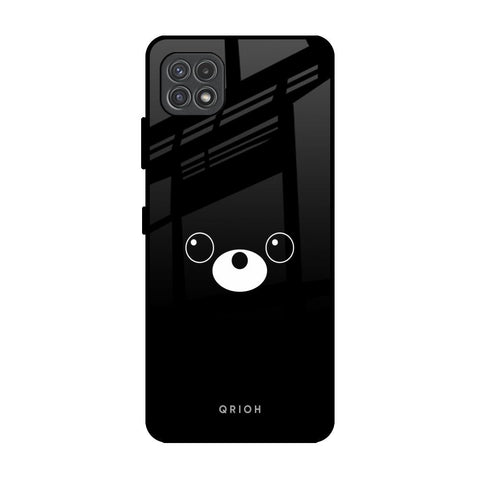 Cute Bear Samsung Galaxy A22 5G Glass Back Cover Online