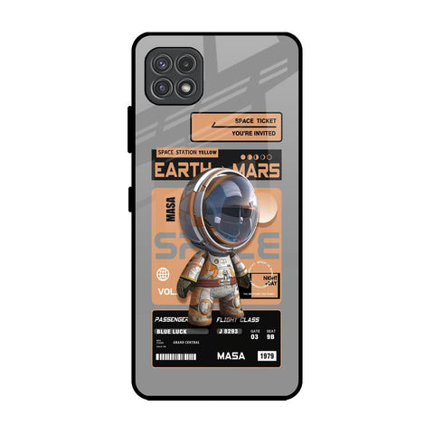 Space Ticket Samsung Galaxy A22 5G Glass Back Cover Online