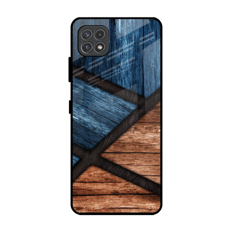 Wooden Tiles Samsung Galaxy A22 5G Glass Back Cover Online