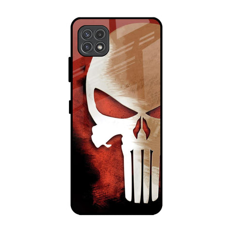 Red Skull Samsung Galaxy A22 5G Glass Back Cover Online