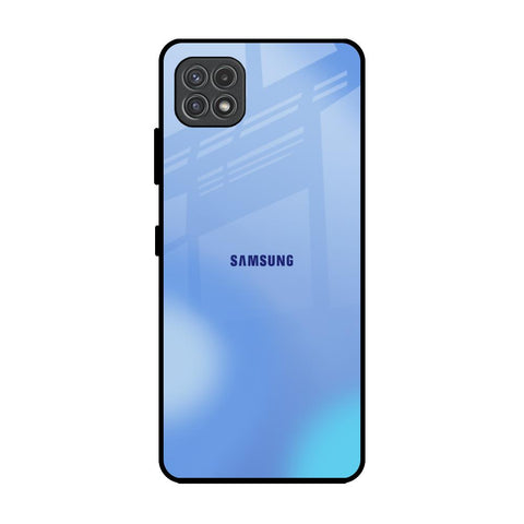 Vibrant Blue Texture Samsung Galaxy A22 5G Glass Back Cover Online