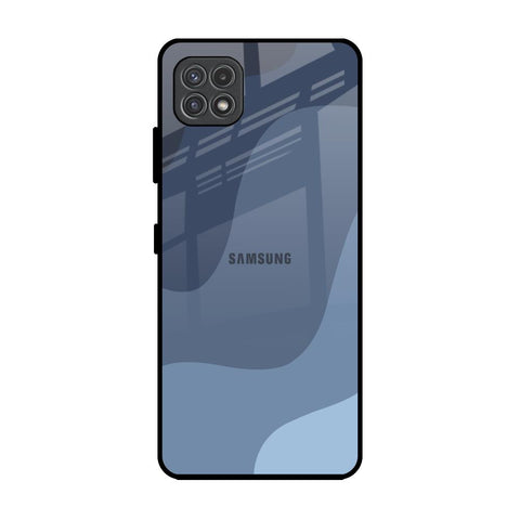 Navy Blue Ombre Samsung Galaxy A22 5G Glass Back Cover Online