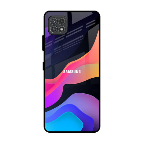 Colorful Fluid Samsung Galaxy A22 5G Glass Back Cover Online