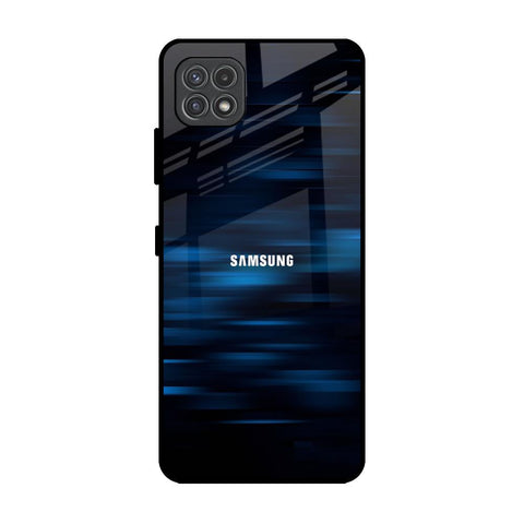 Blue Rough Abstract Samsung Galaxy A22 5G Glass Back Cover Online
