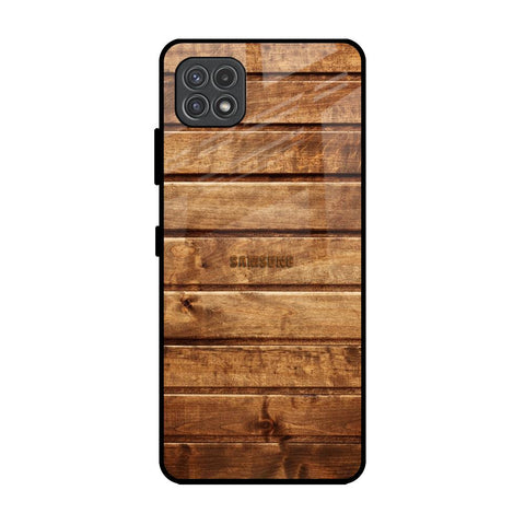 Wooden Planks Samsung Galaxy A22 5G Glass Back Cover Online