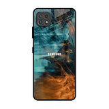 Golden Splash Samsung Galaxy A22 5G Glass Back Cover Online