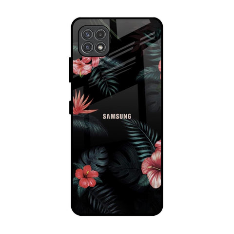 Tropical Art Flower Samsung Galaxy A22 5G Glass Back Cover Online