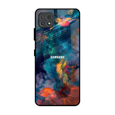 Colored Storm Samsung Galaxy A22 5G Glass Back Cover Online