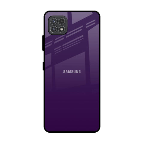 Dark Purple Samsung Galaxy A22 5G Glass Back Cover Online