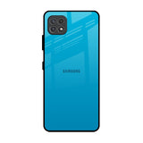 Blue Aqua Samsung Galaxy A22 5G Glass Back Cover Online