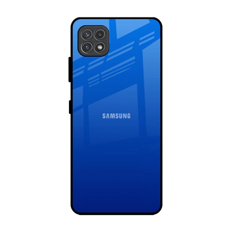 Egyptian Blue Samsung Galaxy A22 5G Glass Back Cover Online