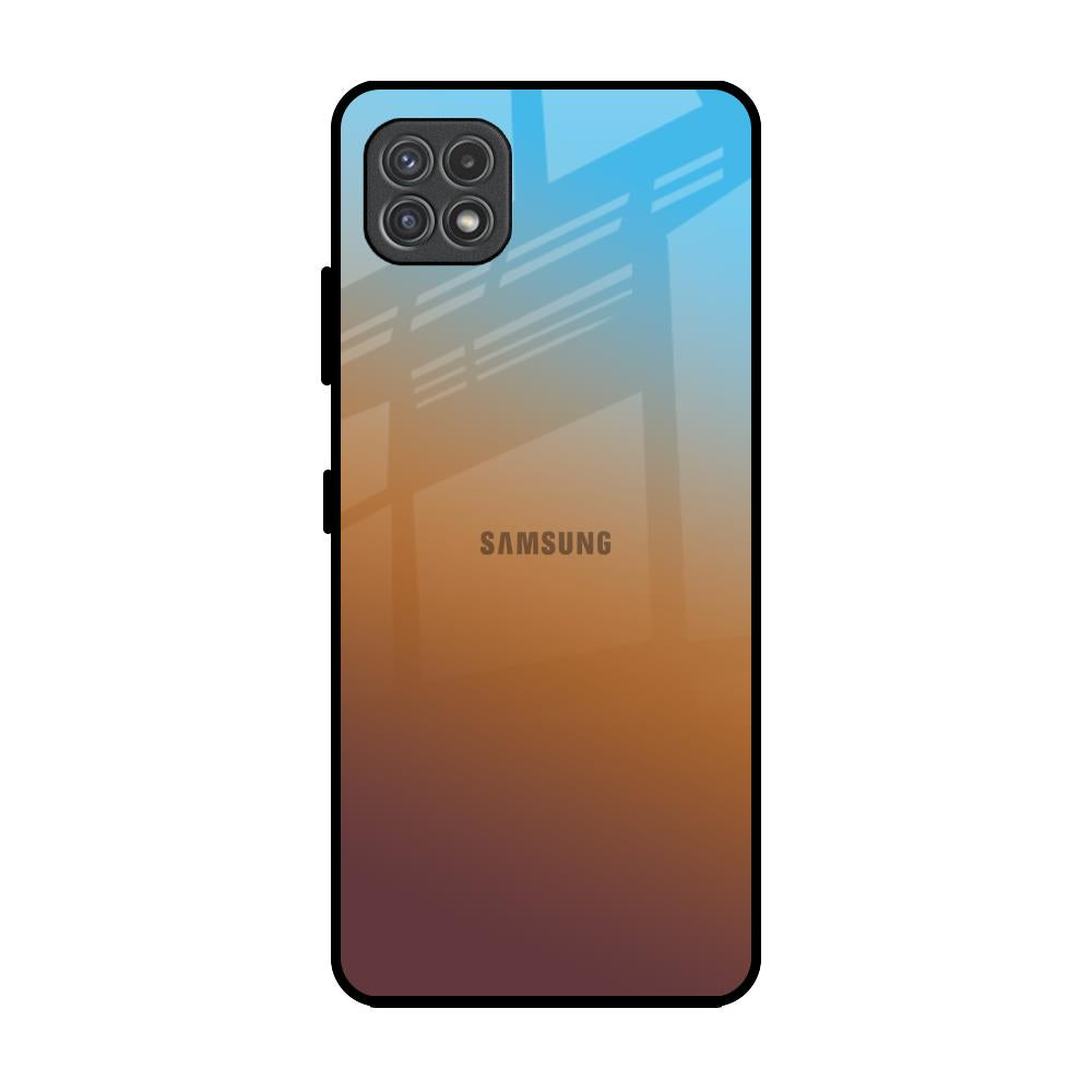 Rich Brown Samsung Galaxy A22 5G Glass Back Cover Online