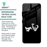 Space Traveller Glass Case for Samsung Galaxy A22 5G