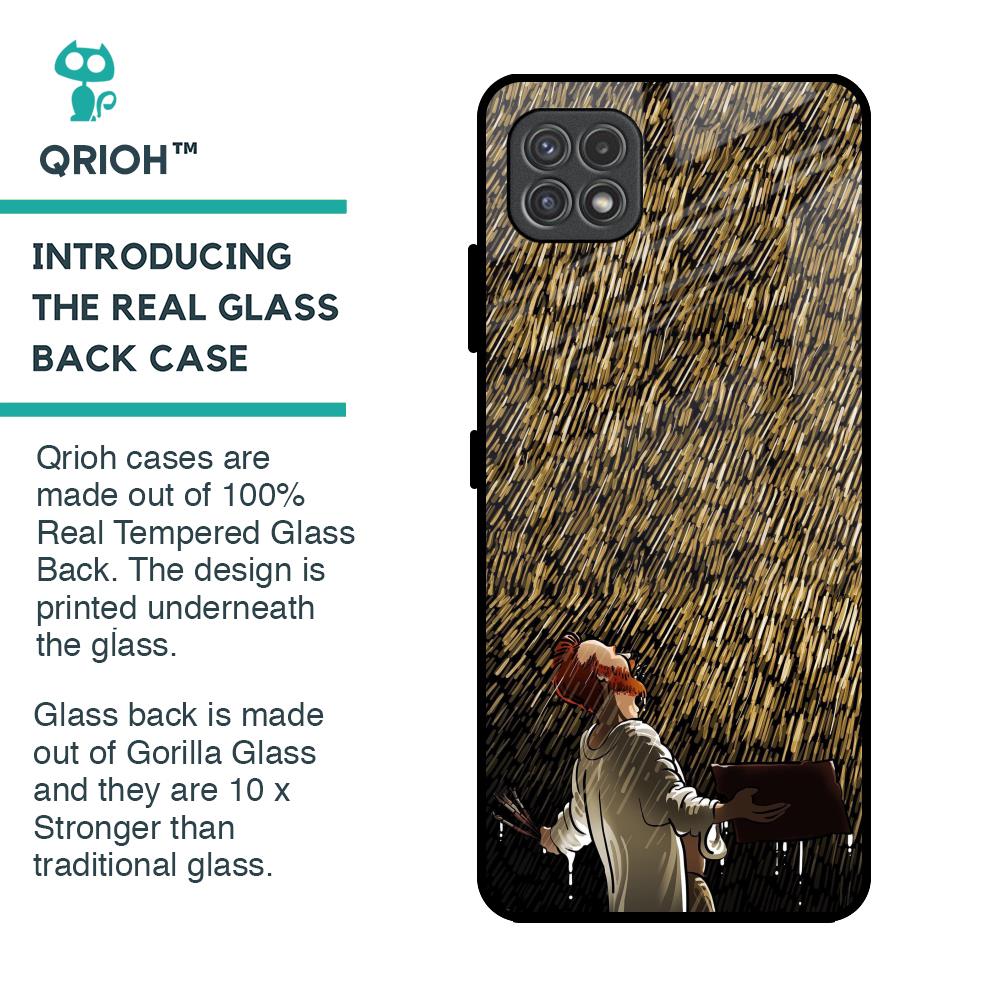 Rain Festival Glass Case for Samsung Galaxy A22 5G