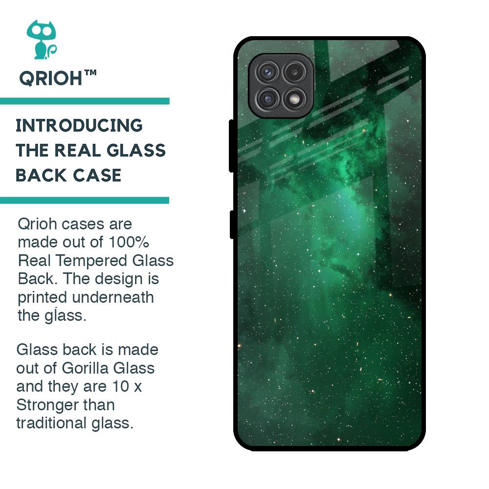 Emerald Firefly Glass Case For Samsung Galaxy A22 5G