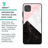 Marble Collage Art Glass Case For Samsung Galaxy A22 5G