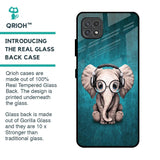 Adorable Baby Elephant Glass Case For Samsung Galaxy A22 5G