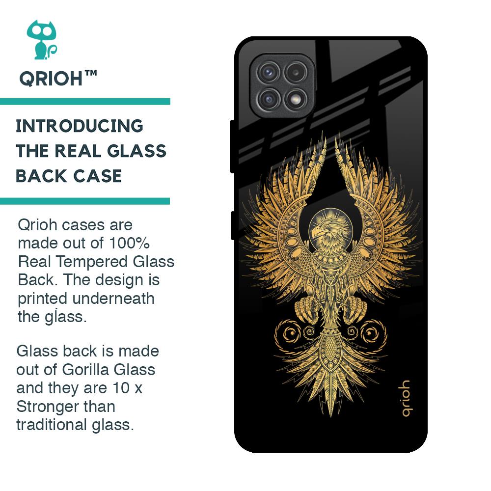 Mythical Phoenix Art Glass Case for Samsung Galaxy A22 5G