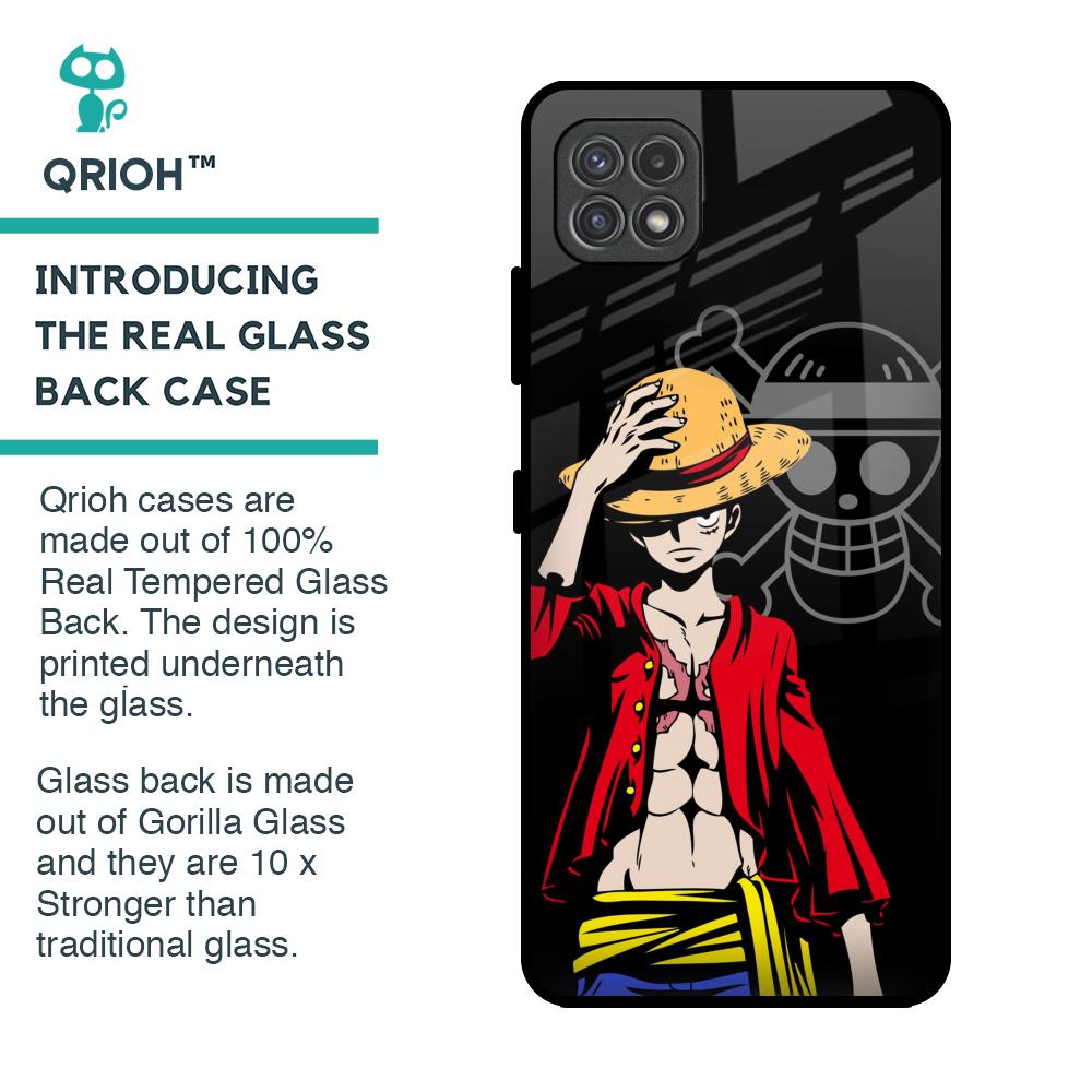 Hat Crew Glass Case for Samsung Galaxy A22 5G