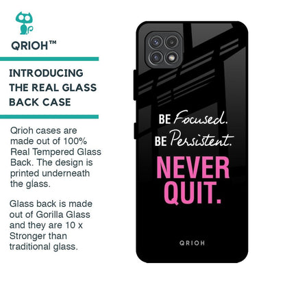 Be Focused Glass Case for Samsung Galaxy A22 5G