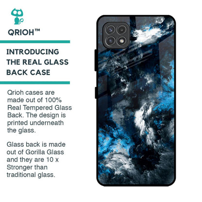 Cloudy Dust Glass Case for Samsung Galaxy A22 5G
