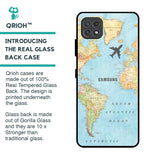 Fly Around The World Glass Case for Samsung Galaxy A22 5G