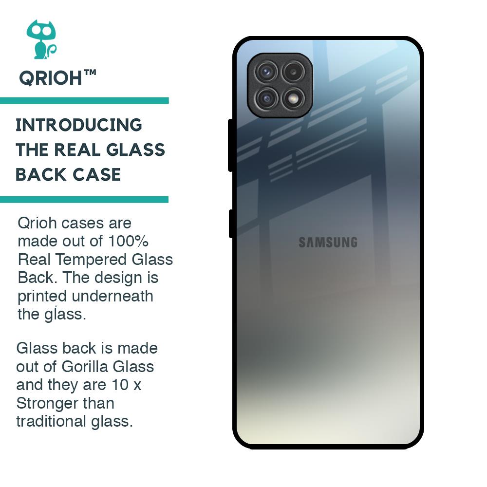 Tricolor Ombre Glass Case for Samsung Galaxy A22 5G