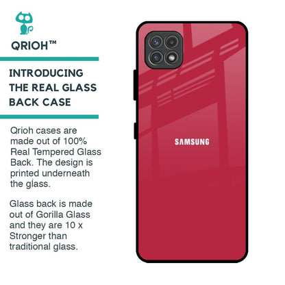 Solo Maroon Glass case for Samsung Galaxy A22 5G