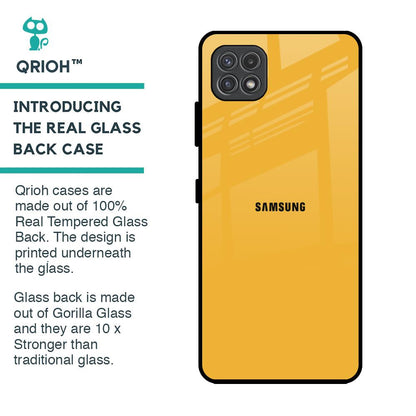 Fluorescent Yellow Glass case for Samsung Galaxy A22 5G