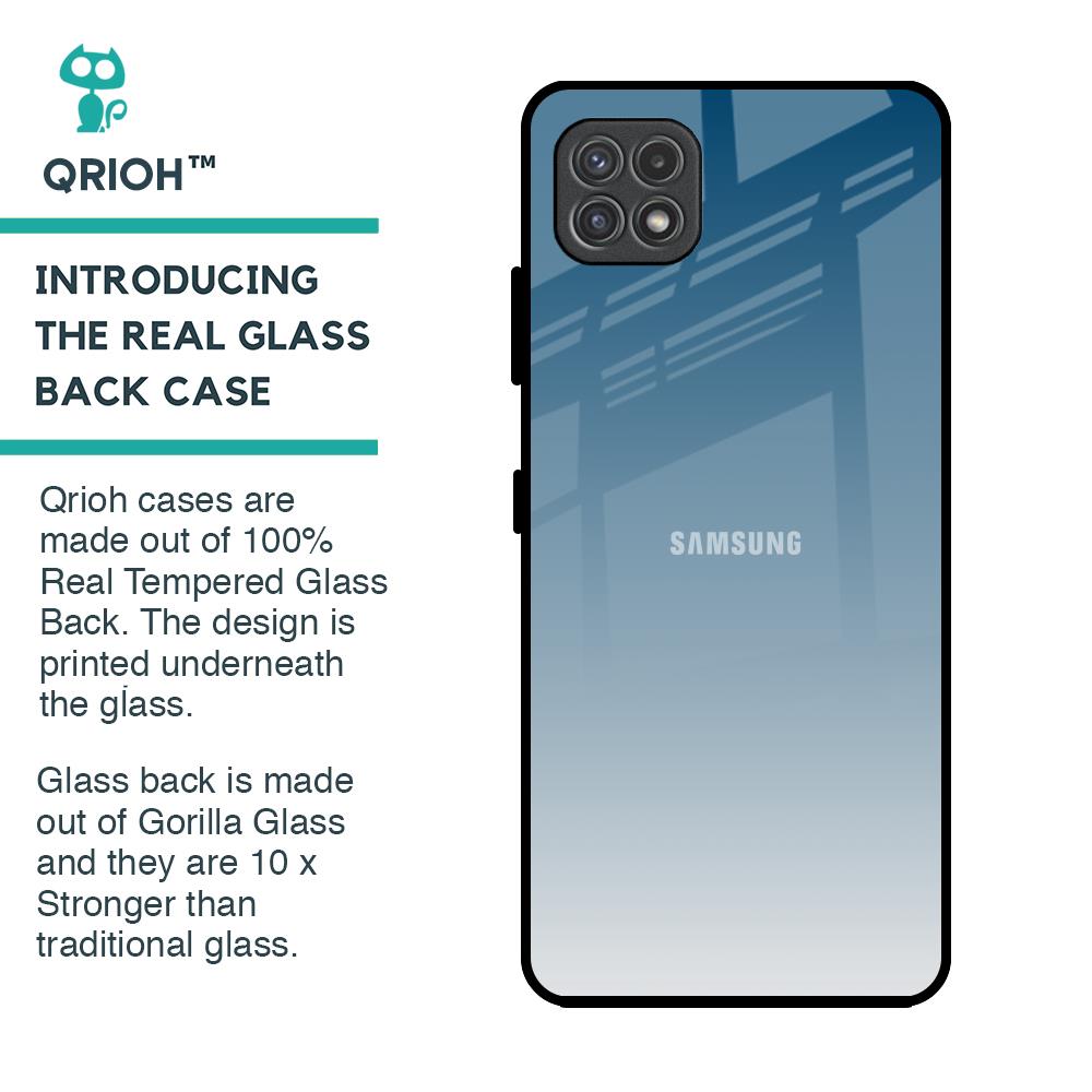 Deep Sea Space Glass Case for Samsung Galaxy A22 5G