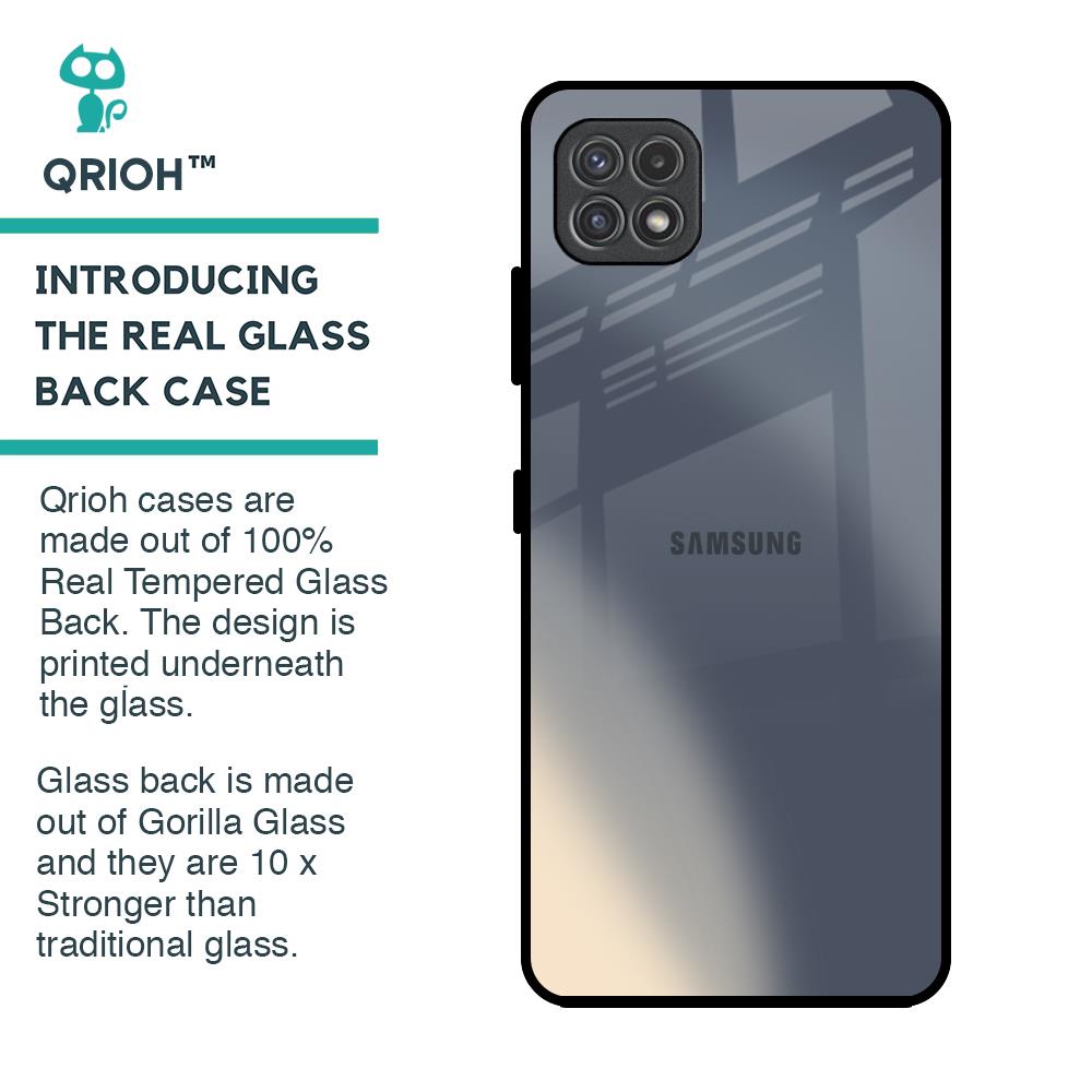 Metallic Gradient Glass Case for Samsung Galaxy A22 5G
