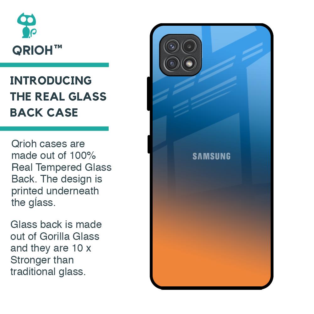 Sunset Of Ocean Glass Case for Samsung Galaxy A22 5G