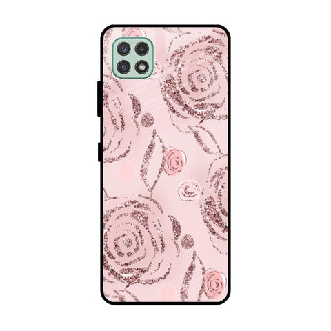 Shimmer Roses Samsung Galaxy A22 5G Glass Cases & Covers Online