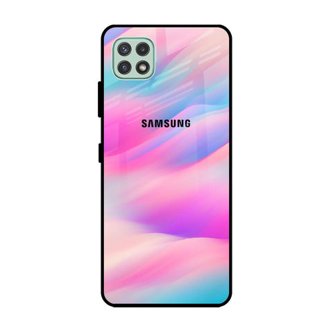 Colorful Waves Samsung Galaxy A22 5G Glass Cases & Covers Online