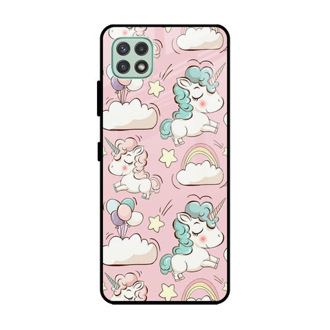 Balloon Unicorn Samsung Galaxy A22 5G Glass Cases & Covers Online