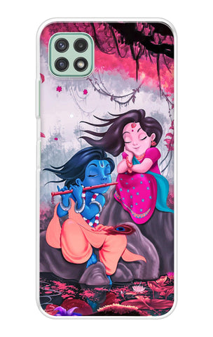 Radha Krishna Art Samsung Galaxy A22 5G Back Cover