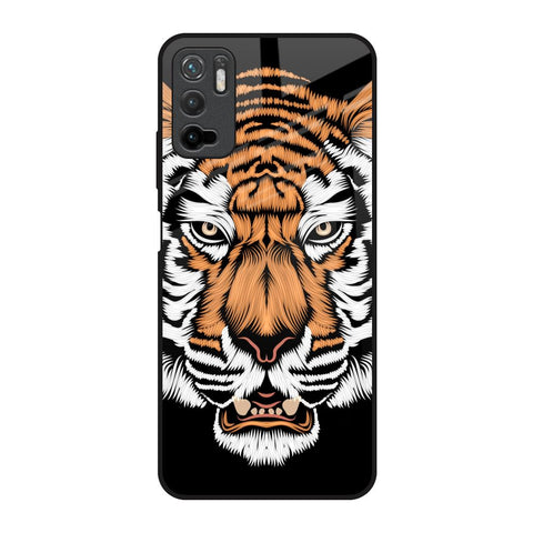 Angry Tiger Redmi Note 10T 5G Glass Back Cover Online