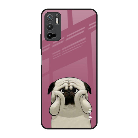 Funny Pug Face Redmi Note 10T 5G Glass Back Cover Online