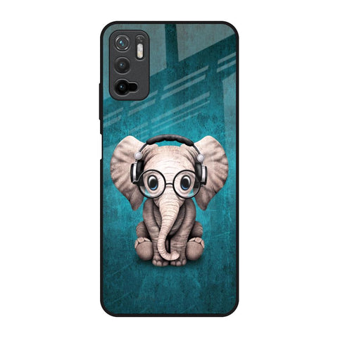Adorable Baby Elephant Redmi Note 10T 5G Glass Back Cover Online