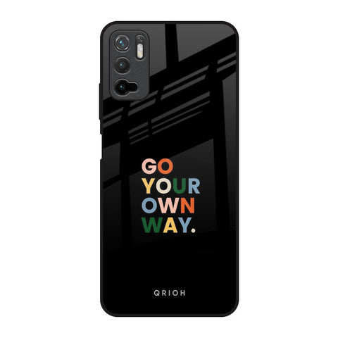 Go Your Own Way Redmi Note 10T 5G Glass Back Cover Online