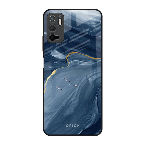 Deep Ocean Marble Redmi Note 10T 5G Glass Back Cover Online