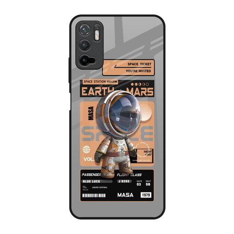 Space Ticket Redmi Note 10T 5G Glass Back Cover Online