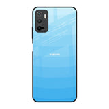 Wavy Blue Pattern Redmi Note 10T 5G Glass Back Cover Online
