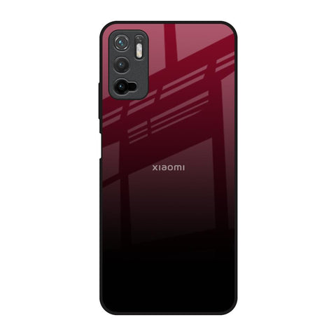 Wine Red Redmi Note 10T 5G Glass Back Cover Online