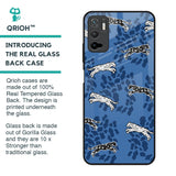 Blue Cheetah Glass Case for Redmi Note 10T 5G