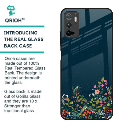Small Garden Glass Case For Redmi Note 10T 5G