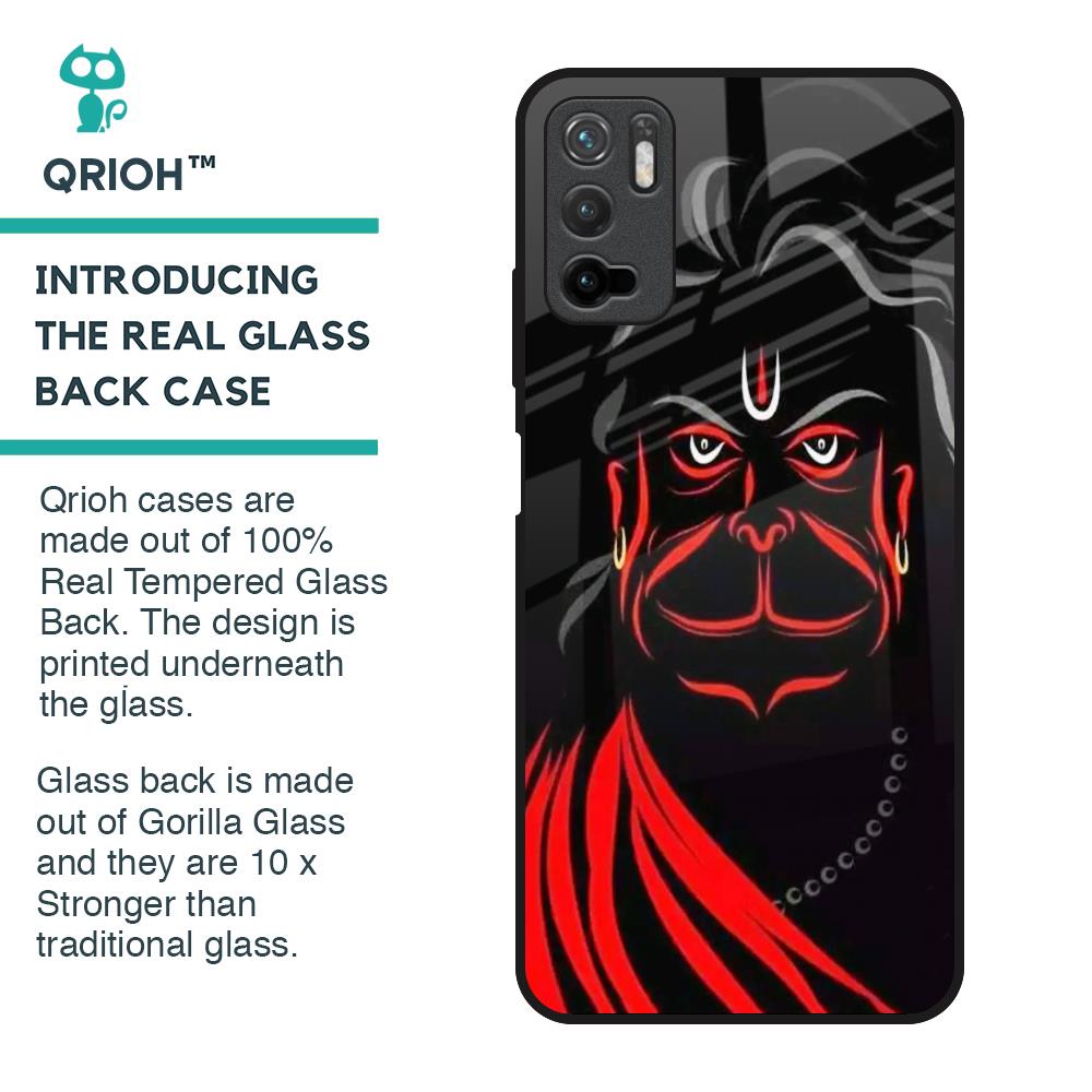 Lord Hanuman Glass Case For Redmi Note 10T 5G