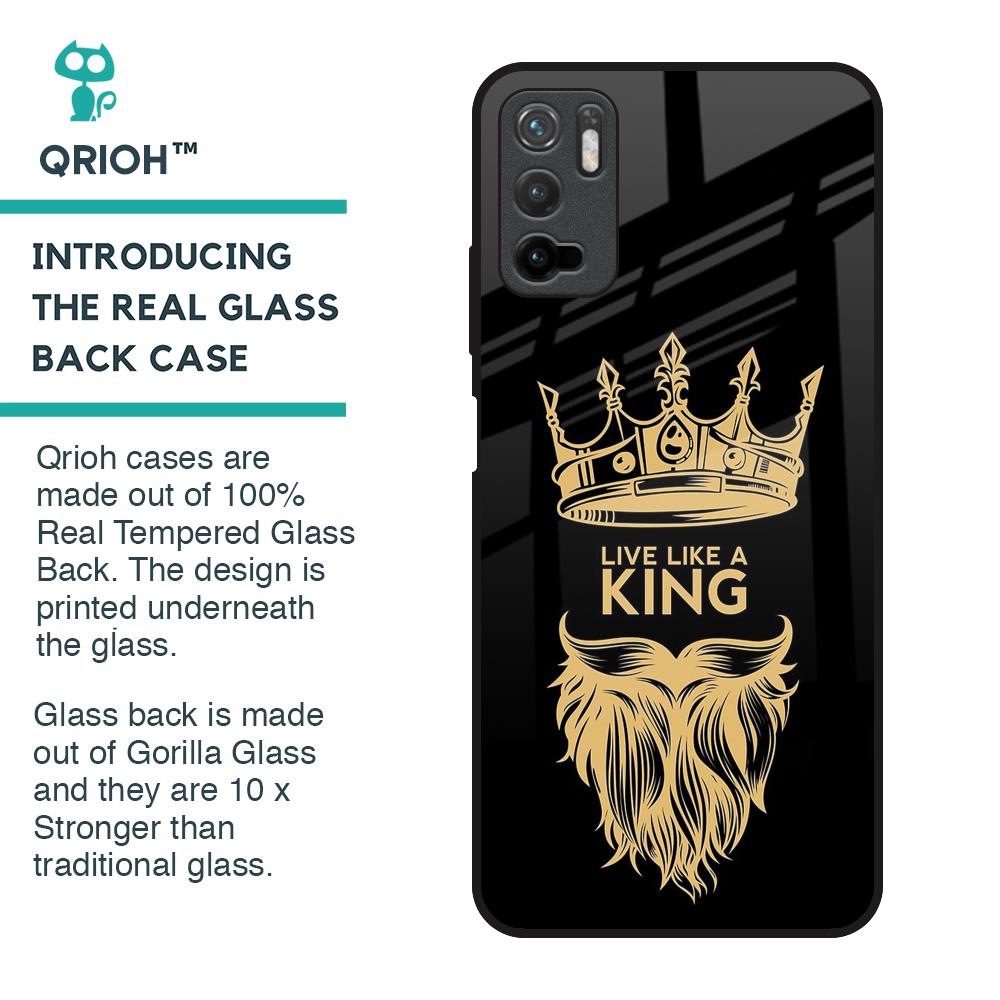King Life Glass Case For Redmi Note 10T 5G